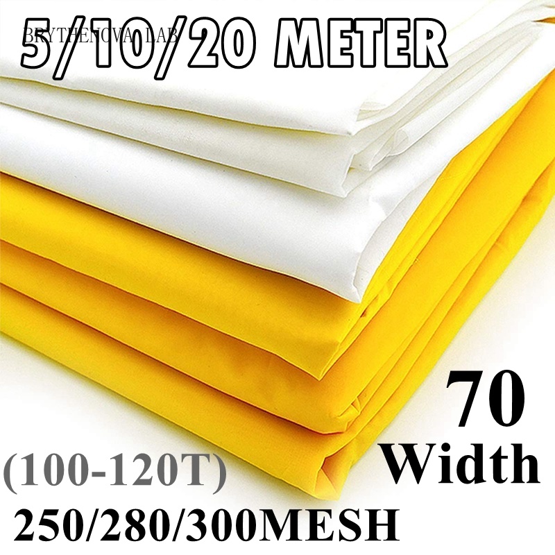 Commercial Fabric Printing - Malla de serigrafía de poliéster amarilla