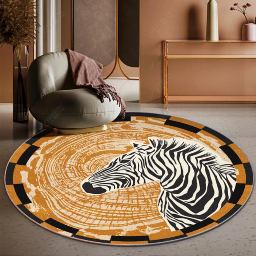 Commercial Fabric Printing - Alfombra moderna con estampado de leopardo
