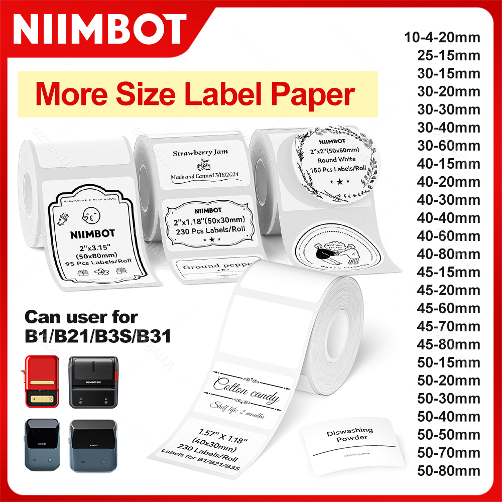 Commercial Printing Press - Niimbot, 1 rollo de papel adhesivo