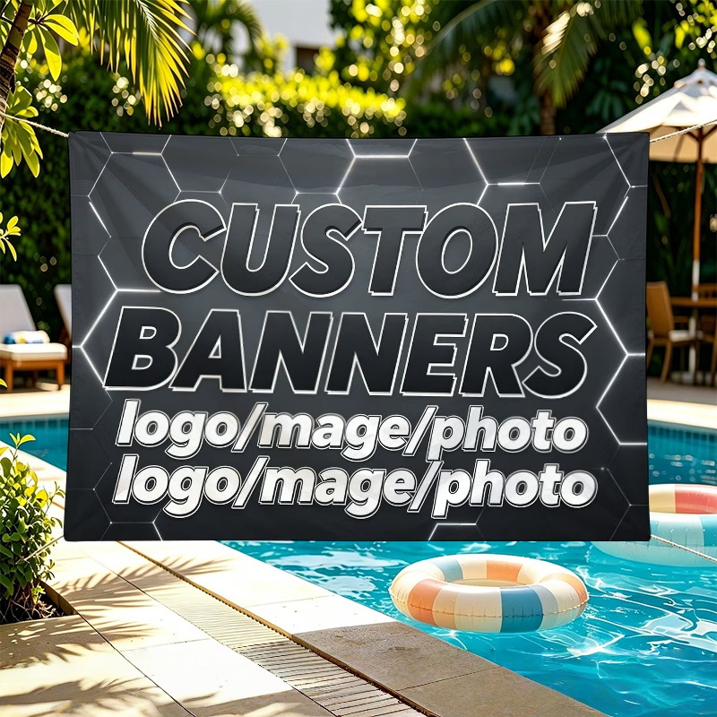 Commercial Printing In Photoshop - Banderas personalizadas adecuadas para actividades festivas,