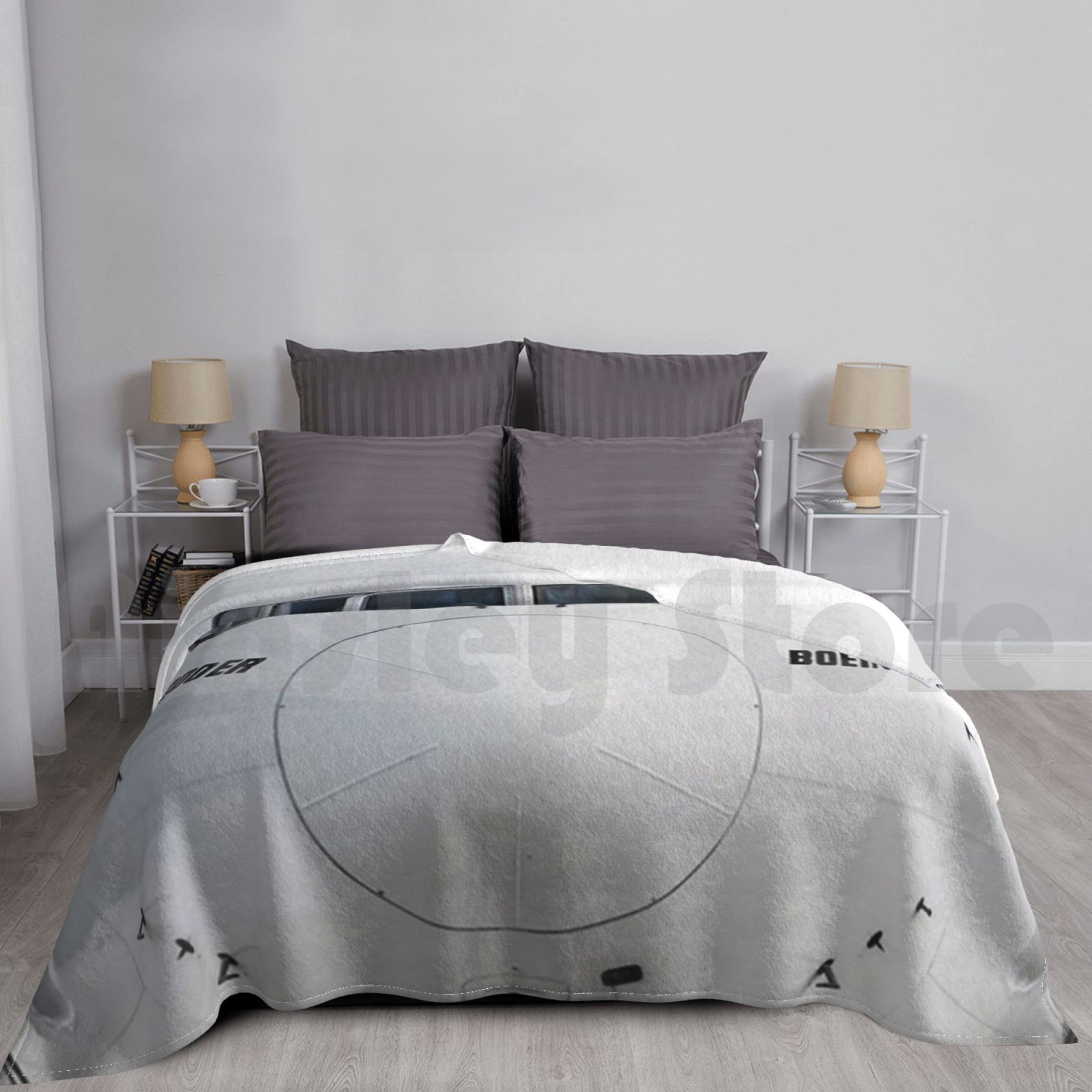 Commercial Fabric Printing - Boeing 777 manta con vista de