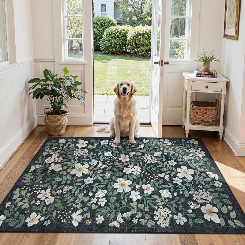 Alfombra Floral para sala de e - Commercial Printing Online reseña y precio
