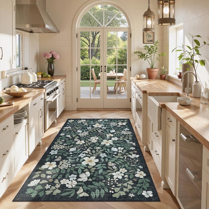 Alfombra Floral para sala de e - Commercial Printing Online reseña y precio