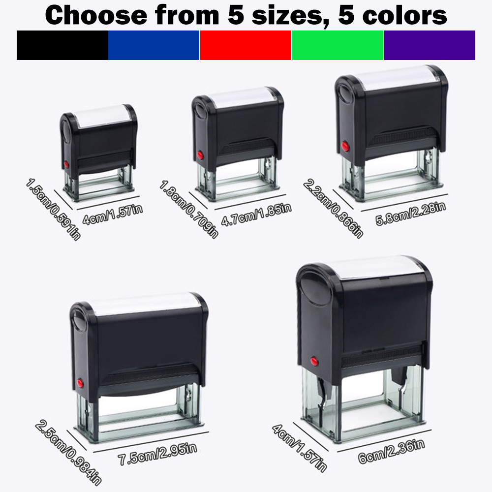 Patrón rectangular, sello auto - Commercial Printing Press reseña y precio