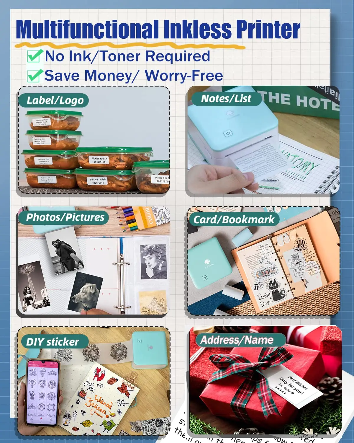 Phomemo M02Pro Mini impresora  - Commercial Printing Press reseña y precio
