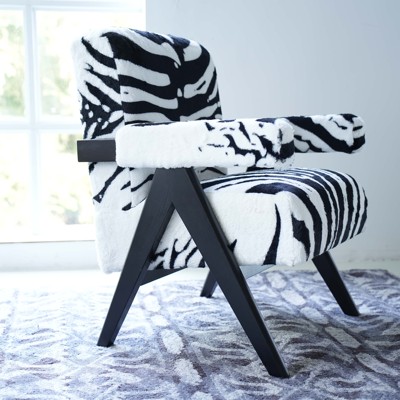 Sillón con estampado de vaca,  - Commercial Fabric Printing reseña y precio